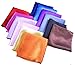 LilMents 12 Mixed Designs Small Square Satin Womens Neck Head Scarf Scarves Bundle Lot Set (Set B)
