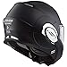 LS2, Casco modular moto, Valiant negro mate, L