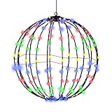 **Lichtgevende kerstbal** - LED-buitenbollicht, opvouwbare bol voor kerst- en Halloween-decoraties
