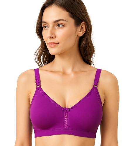 Image of SONA M1020 Non-Padded Non-Wired Molded Medium Coverage T-Shirt Bra with Adjustable Straps
