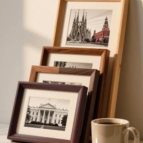 4x6 Inch Thick Border Wooden Photo Frames for Desktop Ornament - image 5