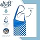 Elliott’s Polkadot Elliott Wäscheklammerbeutel mit Schultergurt, Baumwolle, blau, L