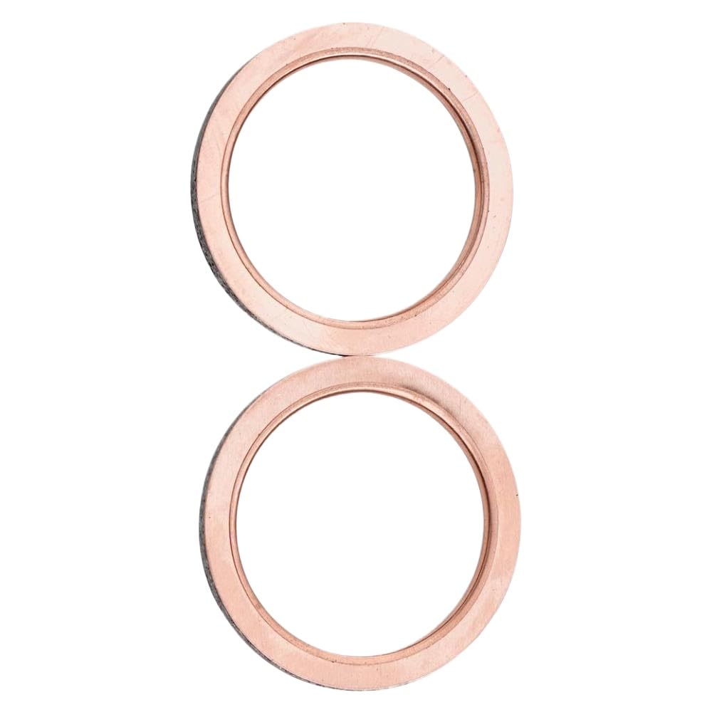 Motorcycle Exhaust Interface Gasket Compatible with XVS1300 07–18 XV1100 89–98 XVS1100 99–11 XV1600A XV1900 06–16