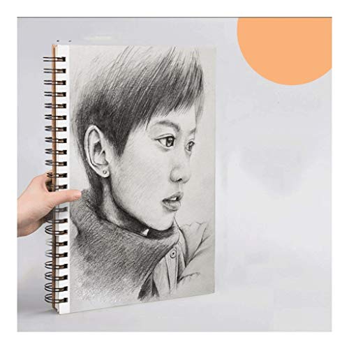 HJHJ Cuadernos Bosquejo del Libro-Cuaderno Espiral Diario 2-Pack, En Blanco Libro del Bosquejo del cojín, con Espiral de Notas Bloc de Notas planificador Diario Notebook, 7.4