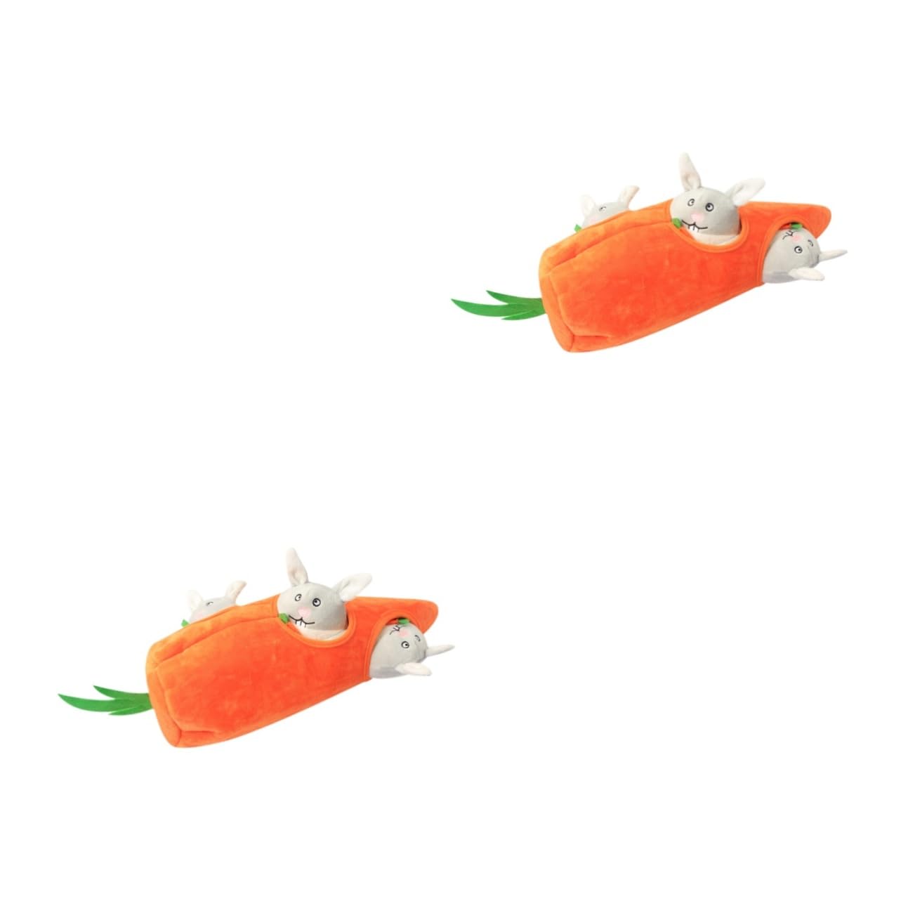 Milisten 2pièces Jouet Peluche Squeaky pour Chien Jouet à Mâcher Forme De Souris avec Carottes Accessoire pour Chiens De Moyenne à Amusant Et Interactif