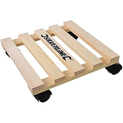 Maceteros Con Tarimas Silverline Tools 295928 Plataforma Cuadrada con Ruedas para Plantas y Macetas, 0