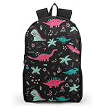 Harooni Cute Dinosaur Backpack for Kids Colorful Dinosaur School Book Bag for Girls Boys Toddler Wat