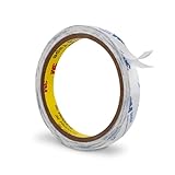 Double Coated Tissue Tape 9448A 0.47''x 20 Ft, Made of 3M Double Sided Tape Translucent for Craft DIY Nameplate Plastic Film Bonding Splicing Handmade