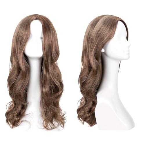 1 Pcs Brown Womens Wig Attractive 70cm Long Curls Replaceable Suitable For Fashion Costumes Cosplay And Everyday Styling