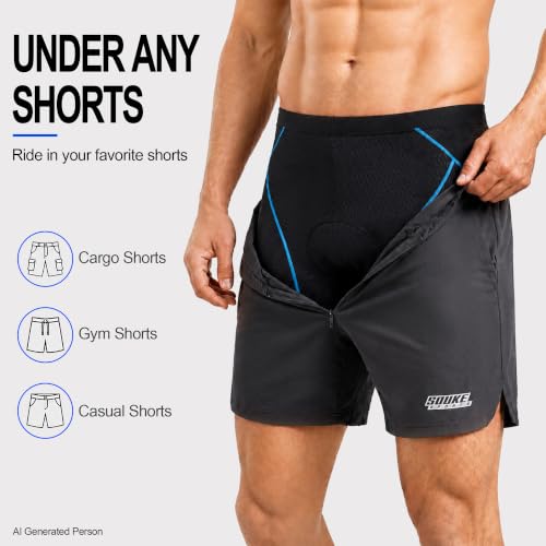Souke 4D Padded Cycling Underwear Men