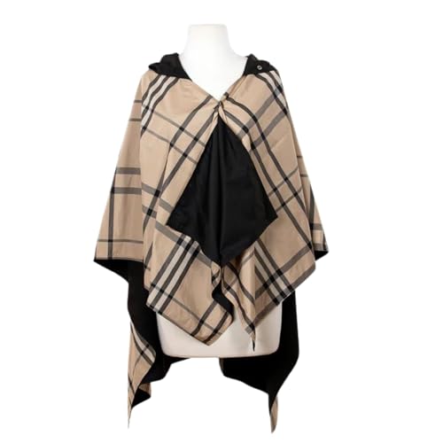 Rain Poncho Jacket Waterproof Rain Cape | One-Size Reversible Rainproof Lightweight & Fast-Drying | Hooded Wrap2