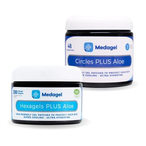 Medagel Hexagels Plus Aloe Vera Paraben Free Circles Plus Aloe, Paraben Free Hydrogel Pads Cover
