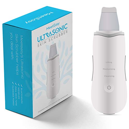 The Original Electric Skin Scrubber - Blackhead Remover - Comedone Extractor - Pore Cleaner Removal Kit - Facial Skin Exfoliator - Facial Lifting Tool