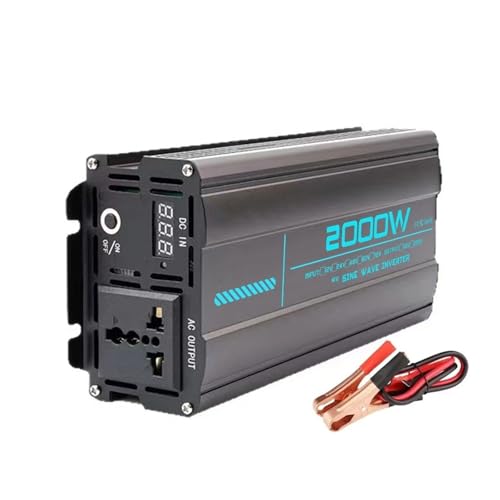 Convertisseur 12V 220V 2000W - Onduleur sinusoïdale de puissance pour voiture