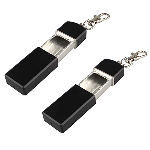 Futheda Lot de 2 cendriers à Cigarettes Modernes avec Couvercle et Porte-clés pour Fumeurs, Utilisation en extérieur, Facile à Transporter Lors de Vos Voyages (Noir) Cover