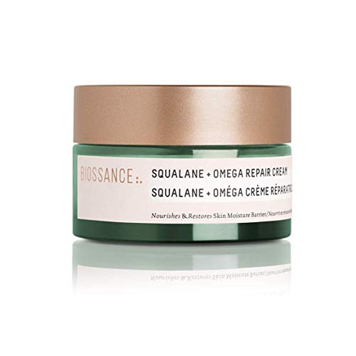Biossance Squalane + Omega Repair Moisturizer. Rich Moisturizer with Hyaluronic Acid and Ceramides to Hydrate, Plump and Smooth Skin. Nourish and Improve Fine Lines (1.6 ounces)