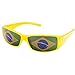 Taffstyle Gafas de sol con la bandera de Brasil y la bandera de la Copa del Mundo