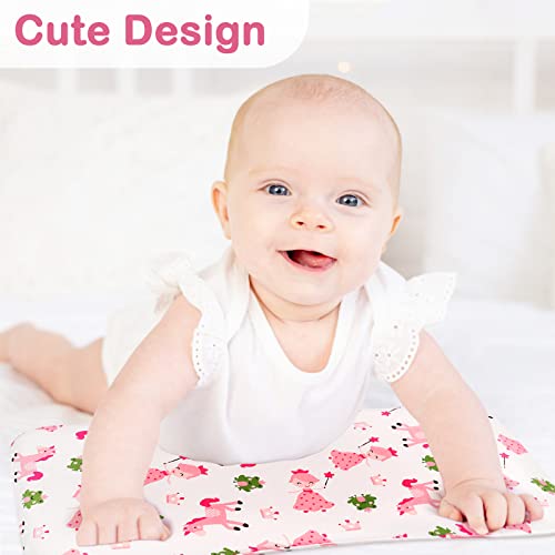 Icare Toddler Pillow,10X18 Inch Cotton Small Pillow For Sleeping, Kids Pillow With Washable Cartoon Pillowcase - Perfect For Travel, Toddler Bed Set #TOP1