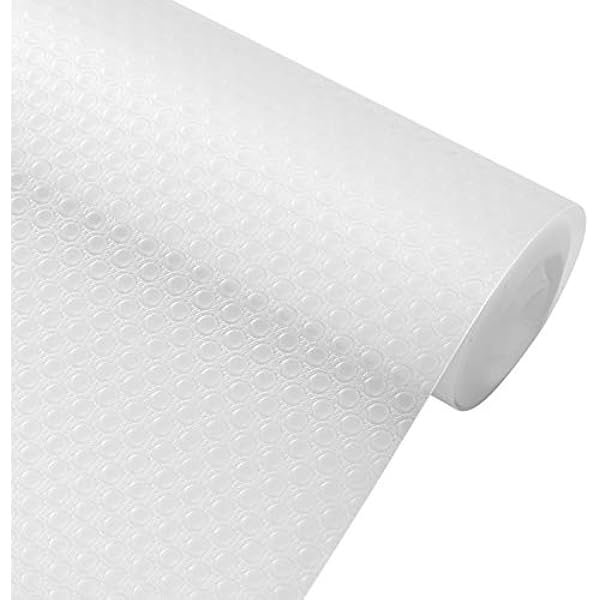 Bäcker & Lecker antypoślizgowa mata do szuflad, do lodówki, z możliwością przycięcia, 30 x 300 cm, przezroczysta (wielokrotnego użytku)