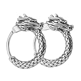 Boucles d'oreilles créoles - la conception complexe et l'attention portée aux détails font de ces manchettes d'oreilles un bijou unique et accrocheur, bijoux pour hommes