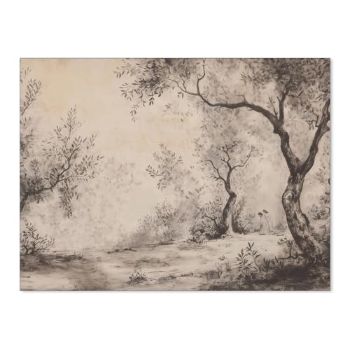 ZERFVTG Christian Canvas Wall Art Jesus in the Garden of