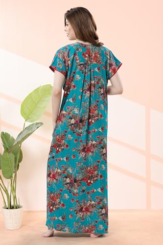 Image of Soulemo Women Premium Rayon Printed Nighty 1794