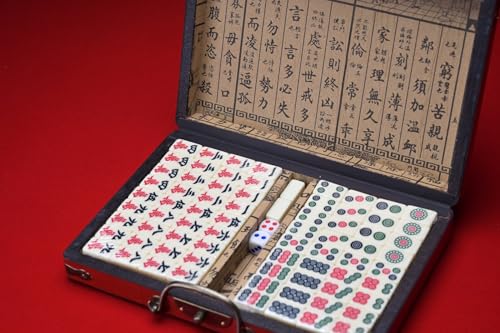 Set Vintage de Mahjong Tradicional Chino