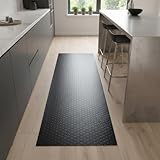 Alfombra de Vinilo Botones, Antideslizante y Fácil de Limpiar (50x750 cm)