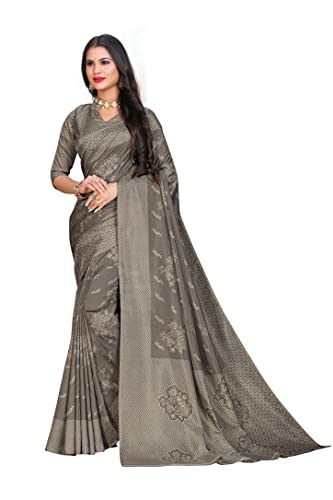 Image of Vimla Women's Kanjivaram Silk Uniform Saree and Unstitched Blouse Piece | Office School Uniform Saree For Women | Sari for Women