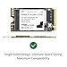 Timetec 1TB M.2 2242 SSD NVMe PCIe Gen4x4 3D NAND TLC Read/Write Speed Up to 5,100/4,800 MB/s Single Sided Compatible with Lenovo Thinkpad X1 Nano Gen2/ThinkPad 11e Yoga Gen6 and Laptops and Desktops