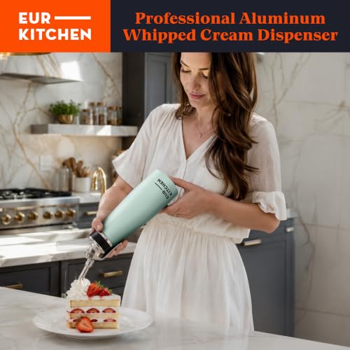 Image of EurKitchen Aluminum Whipped Cream Dispenser - Mint