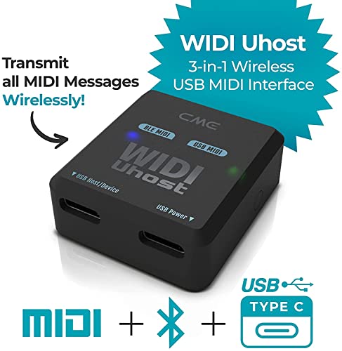 CME WIDI Uhost - Draadloze USB MIDI-interface Bluetooth 5 - Ultra Low Latency 3-in-1 Bluetooth MIDI-interface voor USB… - Image 3