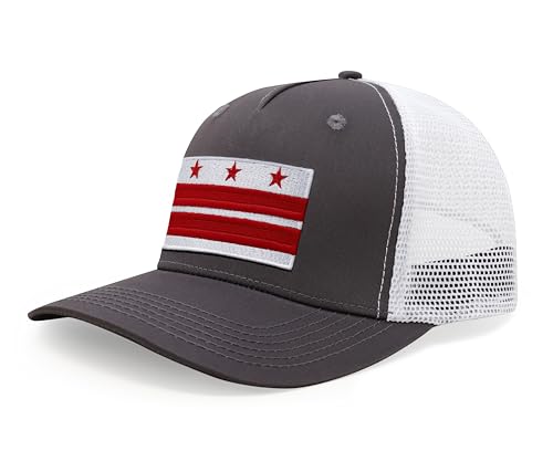 Image of International Tie City Hat for Men and Women, Adjustable Snapback Trucker Baseball Cap with Embroidered Patch