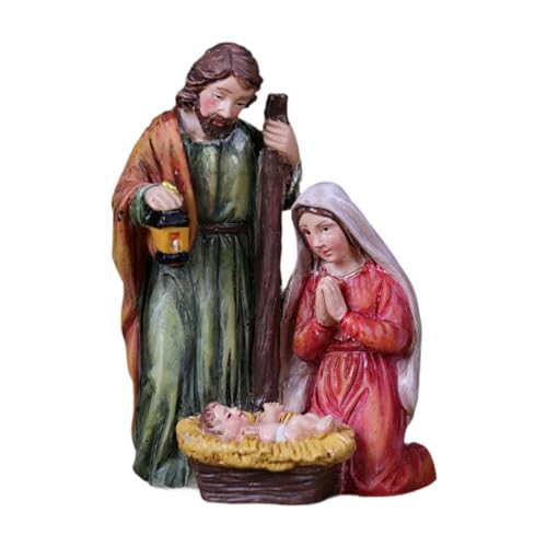 Garende Nativity Figurine Collection Featuring Jesus Birth Scene for Home Use