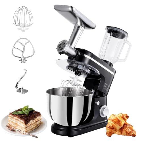 Kitchen In The Box Stand Mixer,batidora Eléctrica, Mixers,electric Stand Mixer 4.5QT/6QT With Juice Cup,meat Grinder For Baking, Cake And Most Home Cooks,Black