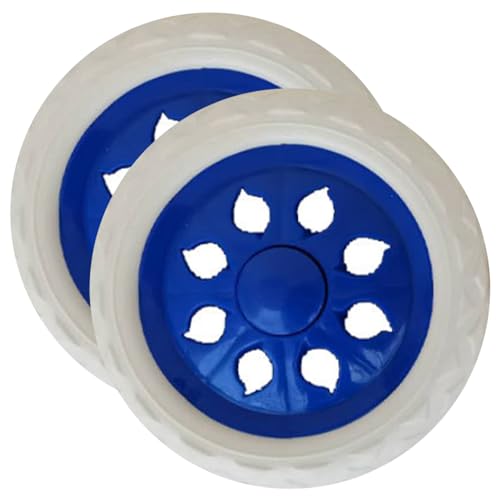 Lawnrden Sostituzione Ruote Carrello Spesa, 2 Ruote in Plastica Mute