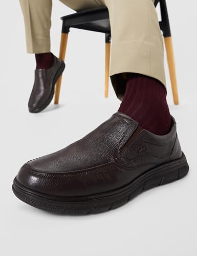 Image of Lee Cooper Men's LC9063E Leather Oxford Formal Shoes | Lightweight | Comfortable & Stylish Soft Cushioned Insole for Office, Business & Parties