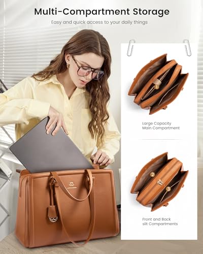 LOVEVOOK Laptop Tote Bag for Women,15.6 Inch Waterproof Work Bags Women Business Office Computer Bag Briefcase2