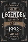 Photo Gallery wahre legenden wurden im april 1993 geboren: vintage geburtstag notizbuch - individuelles geschenk für notizen, zeichnungen und erinnerungen | liniert mit 100 seiten Photo Gallery wahre legenden wurden im april 1993 geboren: vintage geburtstag notizbuch - individuelles geschenk für notizen, zeichnungen und erinnerungen | liniert mit 100 seiten
