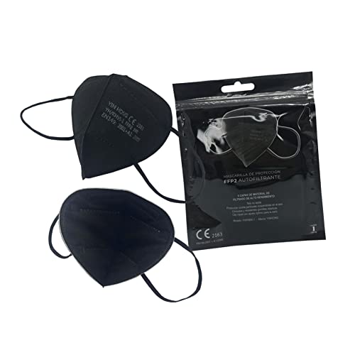 Econanos Mascarilla De Protección Ffp2 Autofiltrante Color Negro, Bolsa individual 1 unidad (3512845)