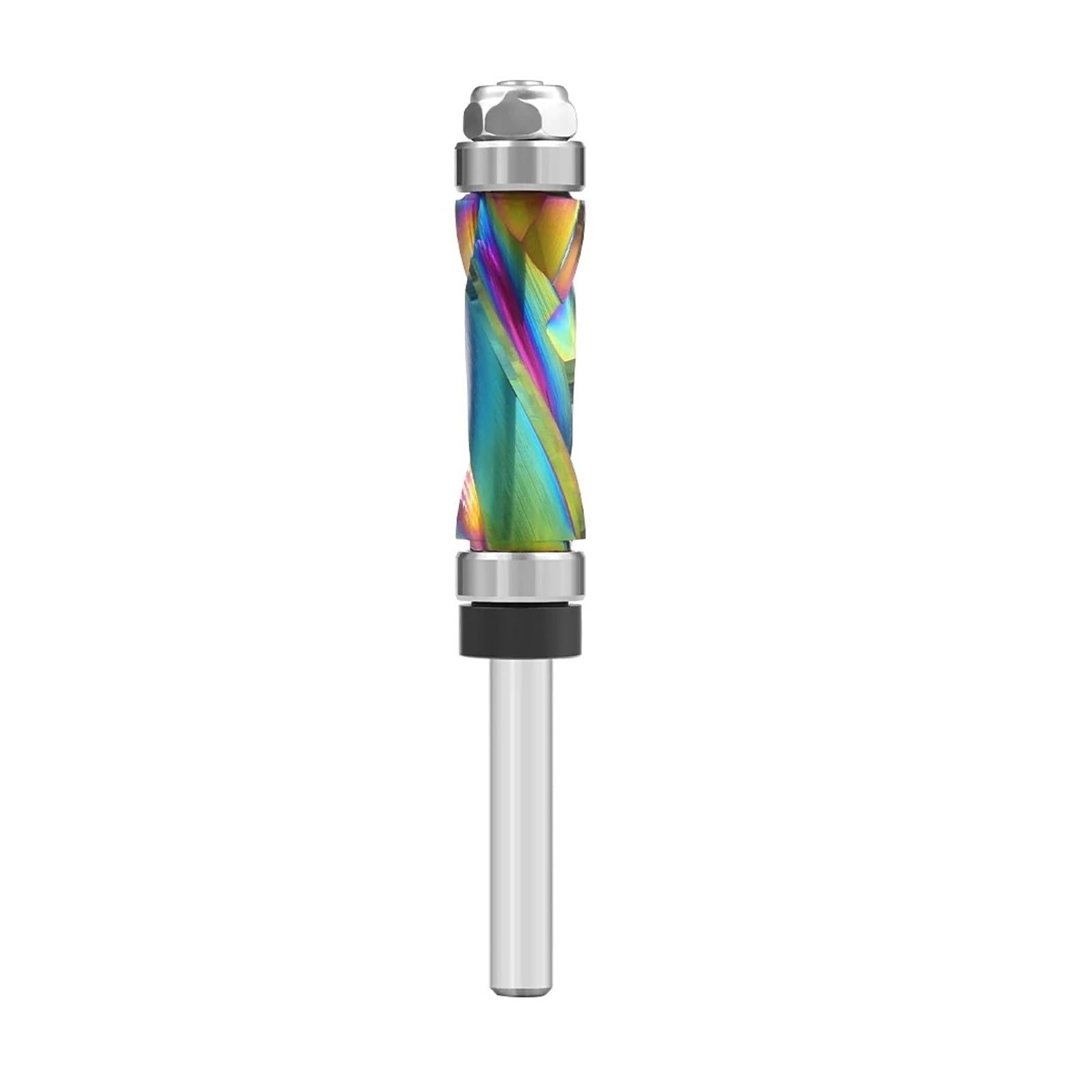1/4" Shank Solid Carbide Flush Trim CNC Router Bit for Woodworking(6.35x12.7x31.75mm)