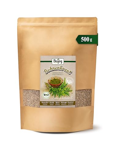 Biojoy Ajedrea Orgánica (500 g), secada y triturada, Té de Ajedrea (Satureja hortensis L.)
