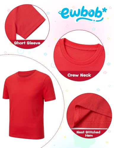 Image of Girls Cotton Long /Short Sleeve T Shirts Casual Classic Top 3-14Y | Soft Quick Dry Breathable Blank Crew Neck T-Shirt, Boys & Girls, for DIY Printing, School, Sports, Daily & Outdoor Activities