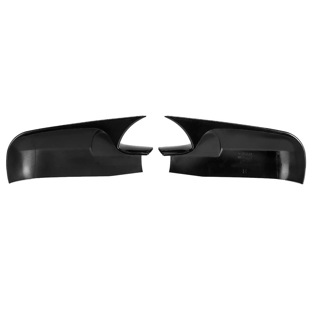 Coque de rétroviseur extérieur Kacepar compatible avec Renault Megane 2 MK2 (2002-2009), noir brillant