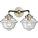 Innovations Lighting 284-2W-BAB-G532-LED Small Oxford 2 Light Bath Vanity Light Part of The Nouveau Collection