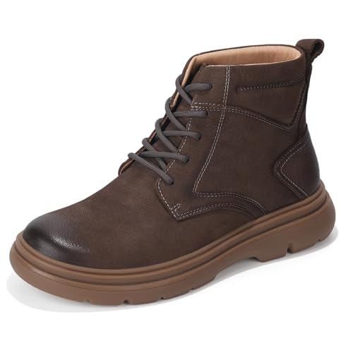 AFrown Men's Leather Chukka Boots Brown