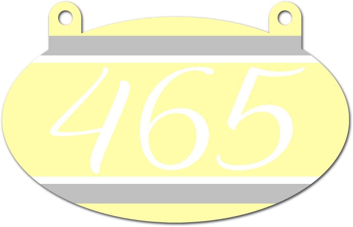 VWAQ Custom Hanging Mailbox Address Number Aluminum Sign - Double Sided Reflective Personalized Plaque - AS2S7 (Purple)