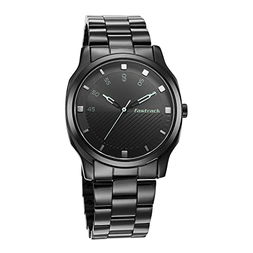 Fastrack Stunners Quartz Analog Black Dial Stainless Steel Strap Watch for Guys - NT3255NM02 - Image 4