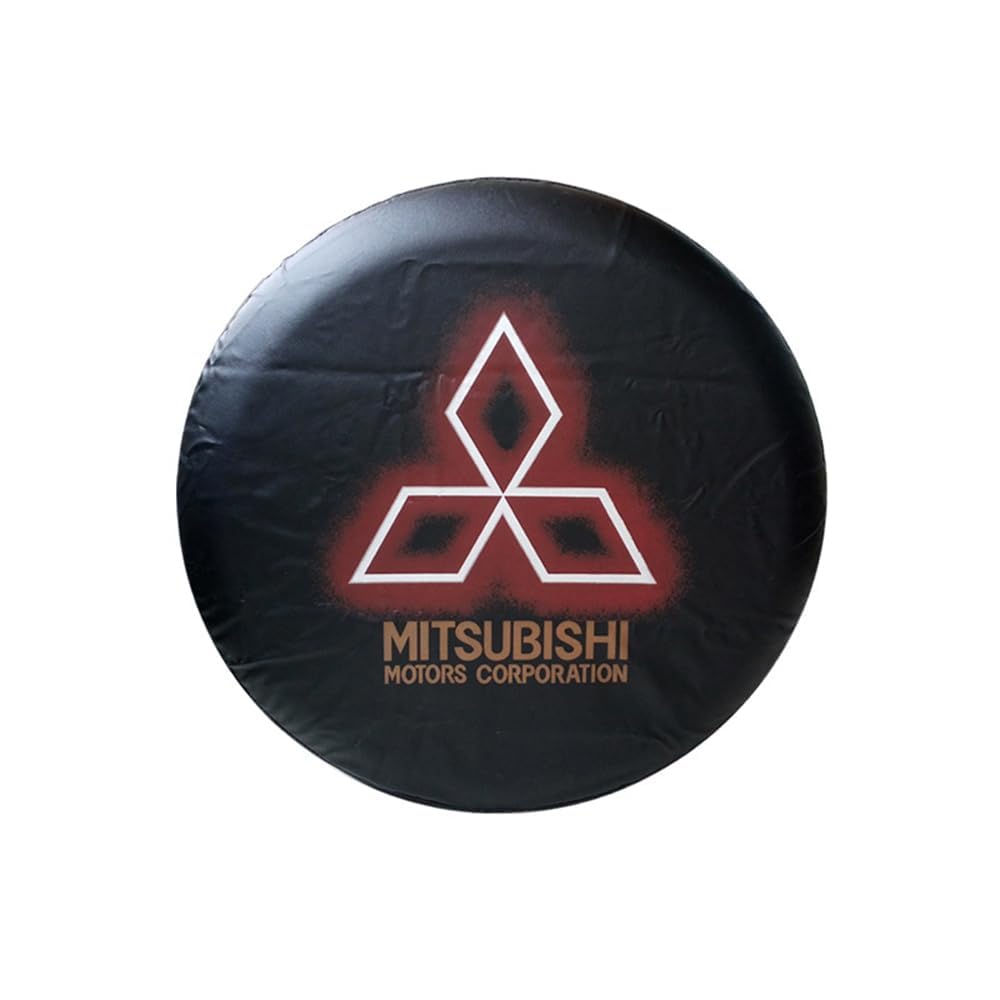 Copertura Ruota di Scorta Auto,per Mitsubishi ASX Pajero,Elastico Copriruota Scorta Antipolvere Impermeabili Copriruota Decorazioni,B-16 inch