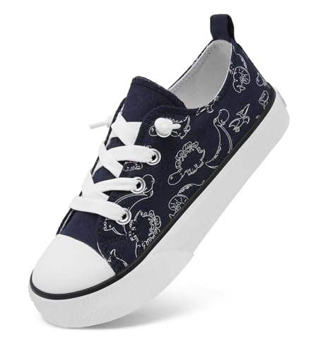 Image of Toddler Little Kid Cushioned Canvas Shoes Slip On Sneakers Soft and Durable